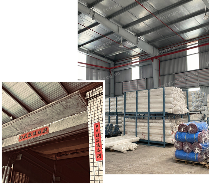 Agricultural netting in use